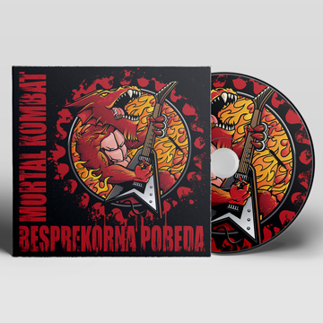 logo tshirt design branding drawing illustration red dragon guitar metal rock