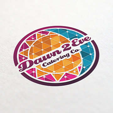 logo design catering restaurant dawn eve food celebration
