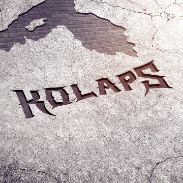 logo design kolaps heavy metal hard hardcore rock band guitar gig drums bass playing