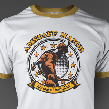 tshirt design illustration photoshop illustrator amstaff major american stafford contest