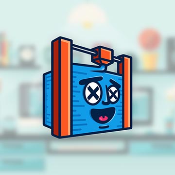 3d 3dprint 3dlogo illustration logo character design mascot