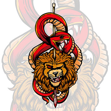 illustration drawing sketch tattoo red viper lion martell lannister spear sunspear dorne gameofthrones